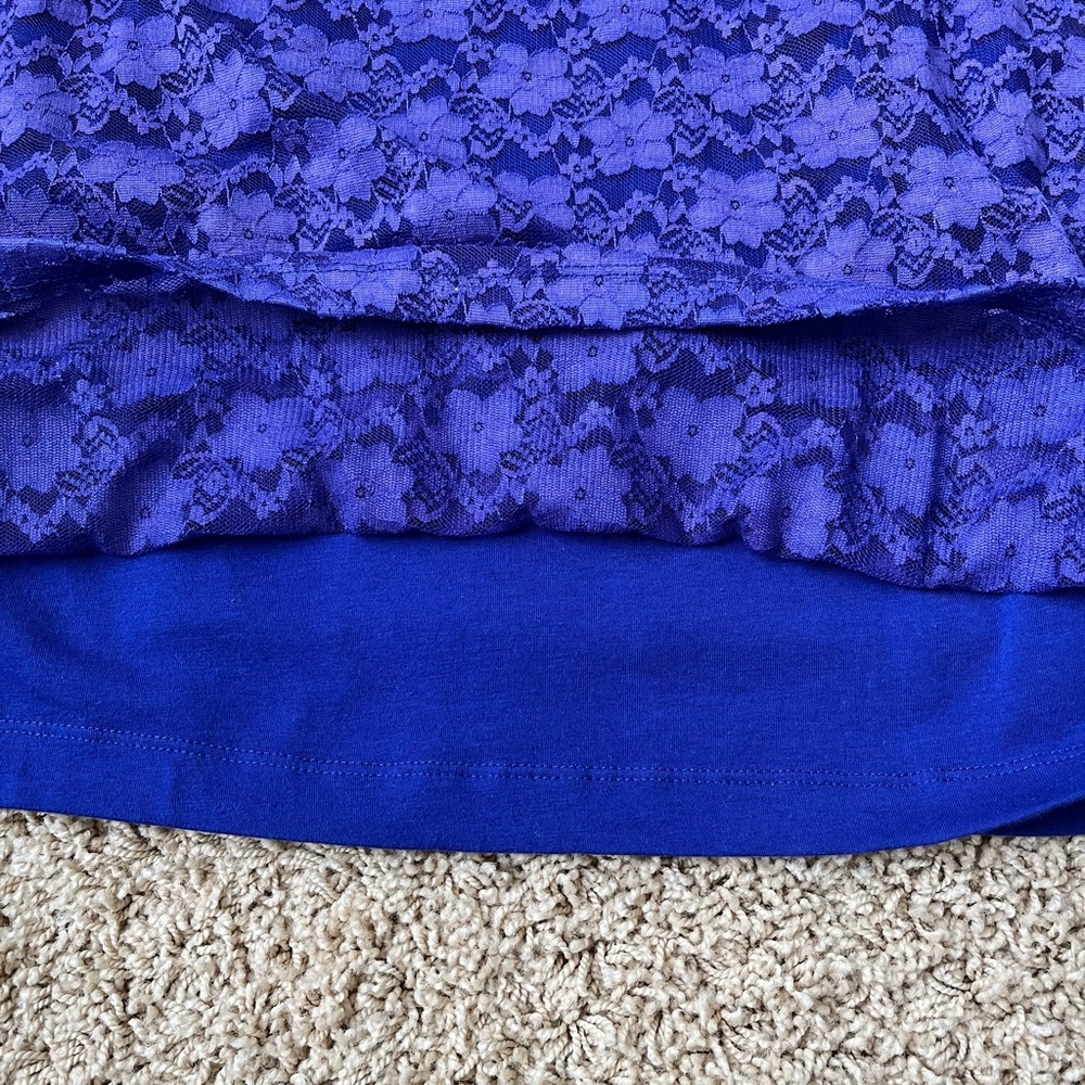 H&M Blue Lace Dress size Small - Picture 4 of 11